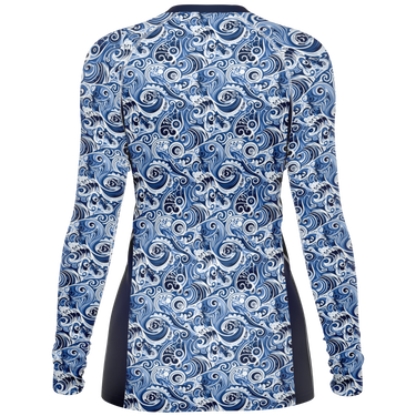 Chokefish™ Long Sleeve Rashguard Maori Woman's Shirt-010